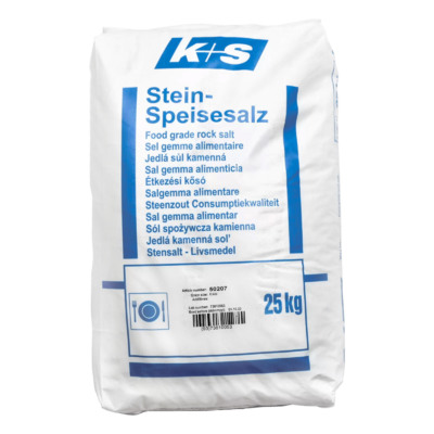 Hlavní obrázek produktu Jedl&aacute; sůl kamenn&aacute; 0,4-1,4mm bez př&iacute;sad (25kg)