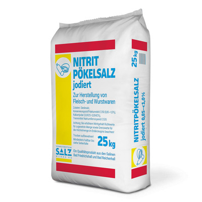 Hlavní obrázek produktu Dusitanov&aacute; nakl&aacute;dac&iacute; sůl s&nbsp;jodem 0.9&nbsp;% (25kg/H1)